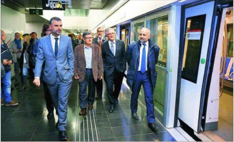 Moment de la visita arribada a la T2